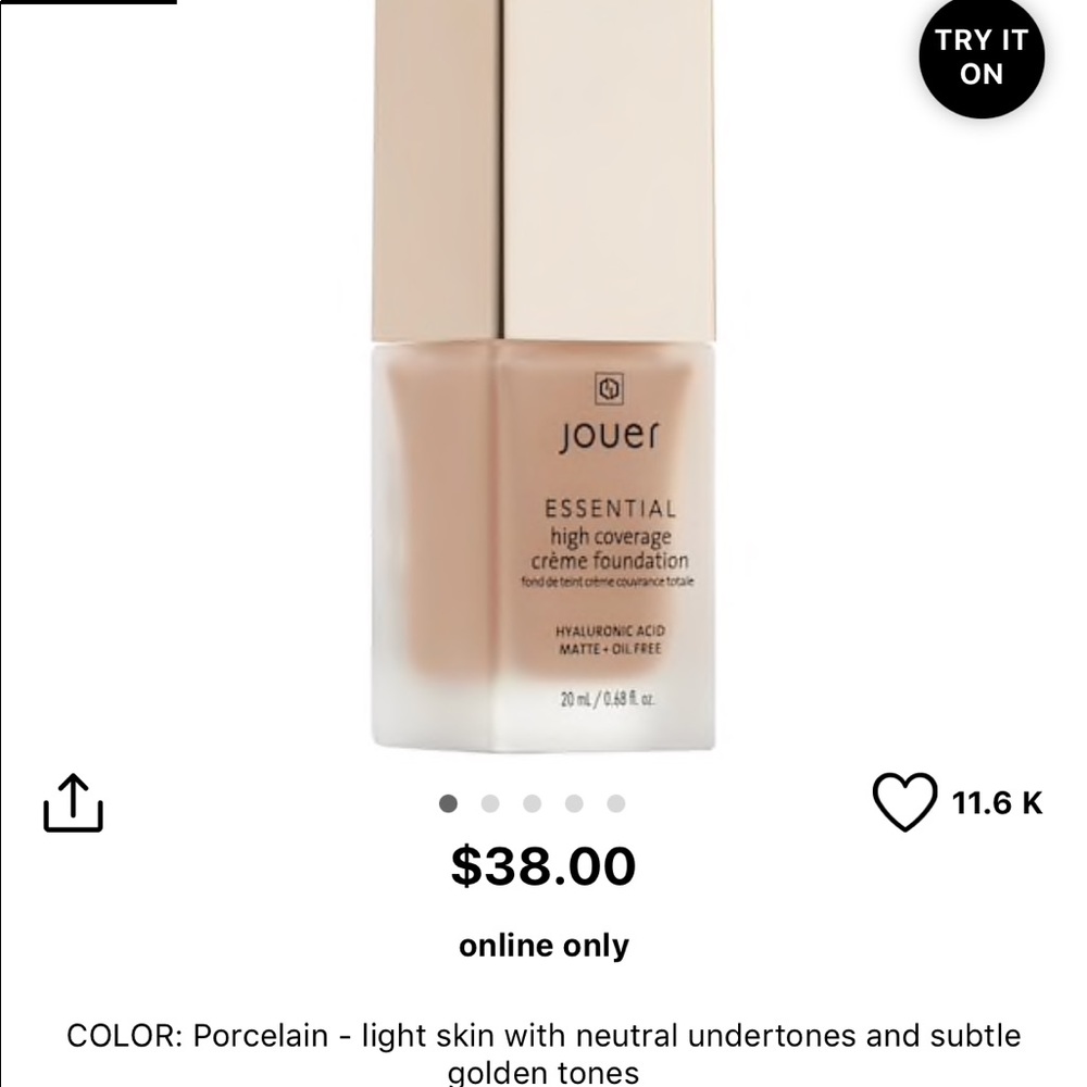 Jouer Essential High Coverage Foundation